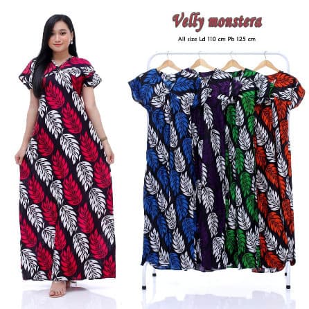Daster Panjang Velly Monstera