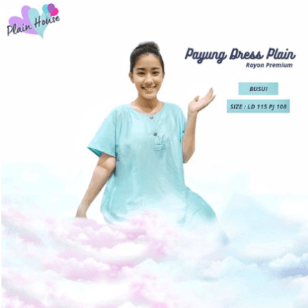 Daster Payung Jumbo Busui Plain