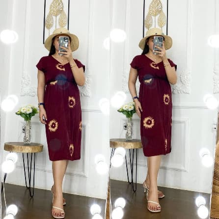 Daster Rayon Bunga Ceplok