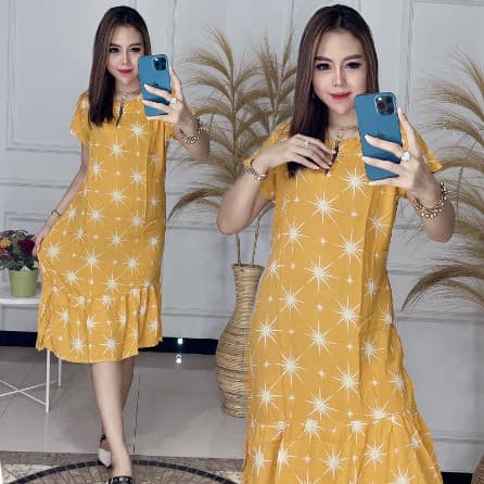 Daster Ruffle Busui Bintang