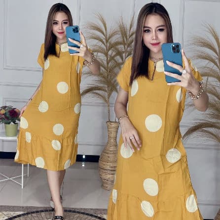 Daster Ruffle Busui Ceplok