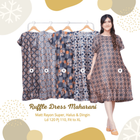 Daster Ruffle Motif Maharani