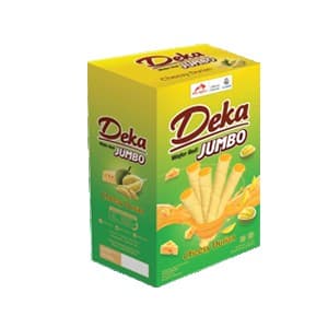 DEKA WAFER ROLL JUMBO CHEESY DURIAN PCK 16/14g