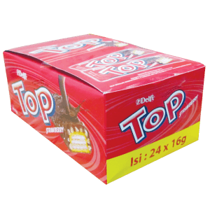 DELFI CHOCOLATE WAFER TOP STRAWBERRY PCK 13/9g