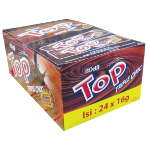 DELFI CHOCOLATE WAFER TOP TRIPLE CHOC PCK 13/9g