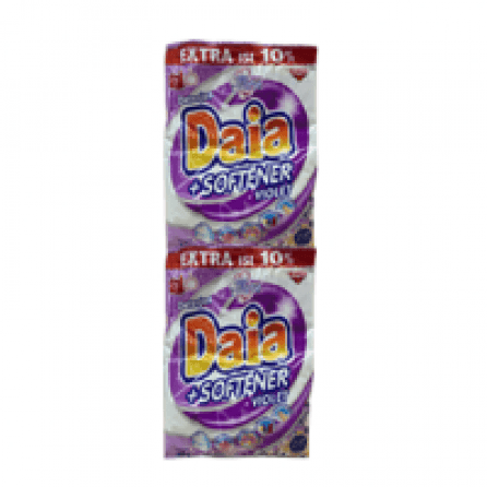 Deterjen Daia Bubuk + Softener Violet 55g 6  Sch