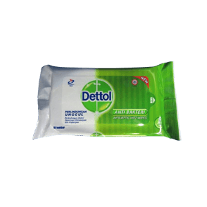 DETTOL ANTISEPTIC WET WIPES 10'S  PCK 