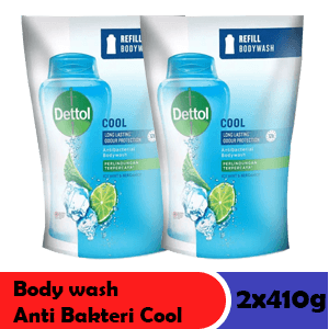 DETTOL BODY WASH ANTI BAKTERI (1+1) COOL PCH 2x410g