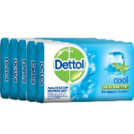 Dettol Sabun Mandi Anti Bakteri Cool 5 Bar 100g