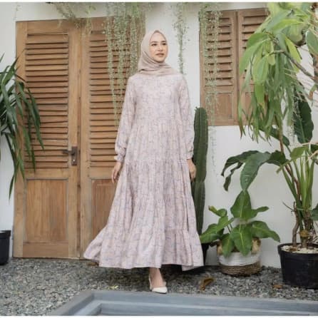 Deya Dress Diamore Grosir, Deya Peach