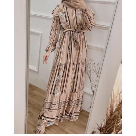 Deya Dress Diamore Grosir, Syaki Cream