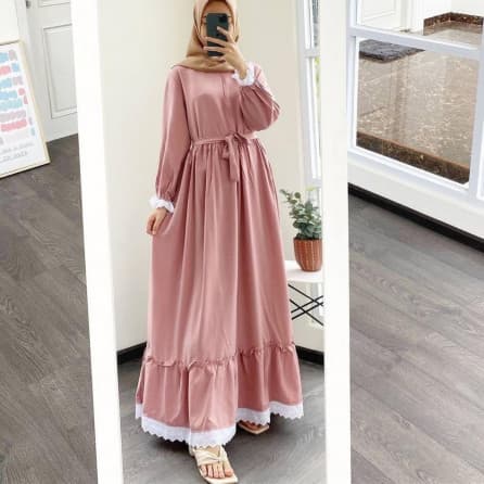 Deya Dress Diamore Grosir,Asmira Peach