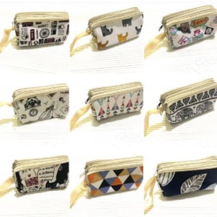 Dompet Kanvas 3 Ruang