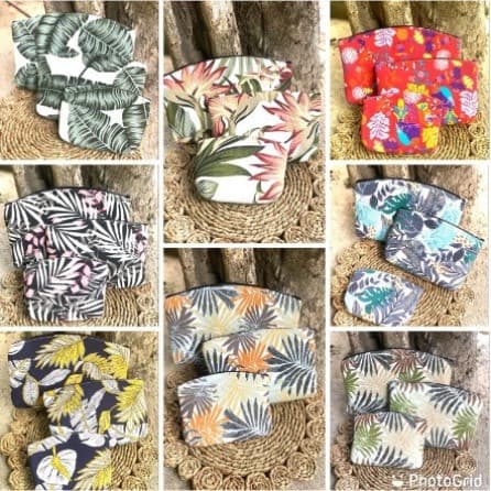 Dompet Kanvas Beranak Isi 3pcs