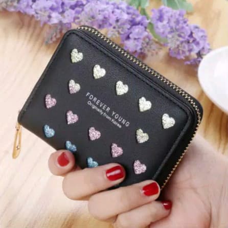 Dompet Premium Korea Love Glitter Laser Cut LOD038