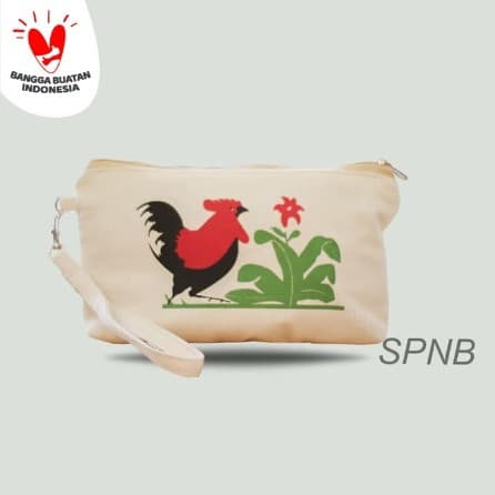 Dompet Puoch Kanvas Ayam Jago