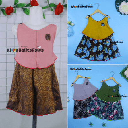 Dress Adele / Dress Anak Perempuan Size 3 - 4 Tahun