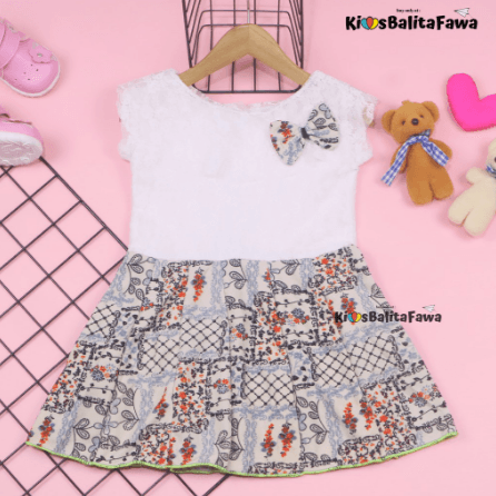 Dress Adiva / Dress Anak Perempuan Bayi 3 - 12 Bulan