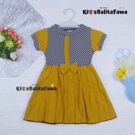 Dress Jasmine Salur / Dress Anak Perempuan 1 -2 Tahun