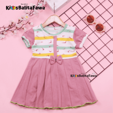 Dress Jasmine / Dress Bayi Perempuan Size 3 - 12 Bulan