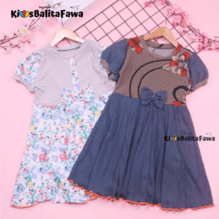 Dress Jasmine / Dress Anak Perempuan Size 5 - 6 Tahun