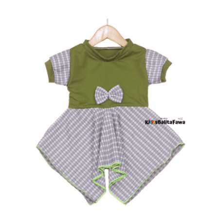Dress Jennie / Dress Bayi Perempuan Size 3 - 18 Bulan 
