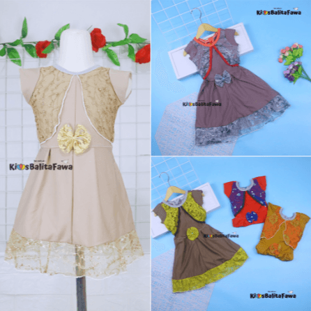Dress Joana / Dress Anak Perempuan 1 - 2 Tahun