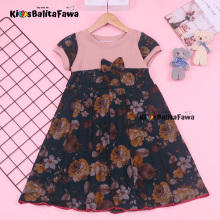 Dress Kelly / Dress Anak Perempuan Size 5 - 6 Tahun