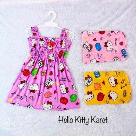 Dress Kerut Karet Anak Perempuan 1 - 2 Tahun