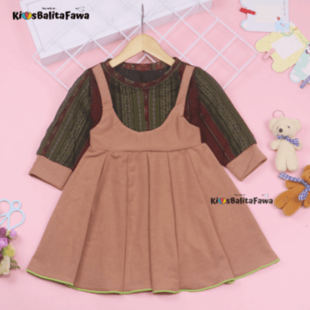 Dress Kiki / Dress Anak Perempuan Size 1 - 2 Tahun