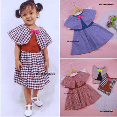 Dress Yolla Size 3 - 4 Tahun