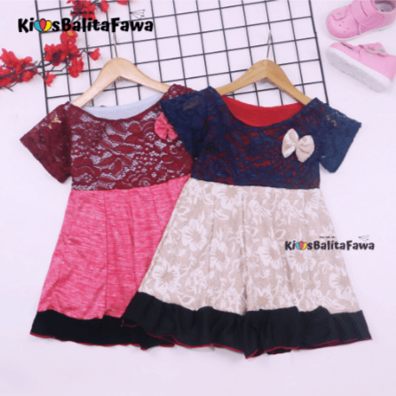 Dress Yuki / Dress Anak Perempuan 1 - 2 Tahun