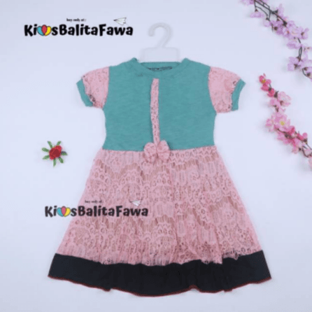 Dress Yuki / Dress Anak Perempuan 3- 4 Tahun