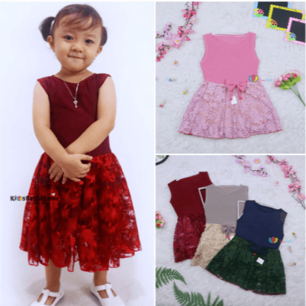 Dress Zevana / Dress Anak Perempuan 1 - 2 Tahun