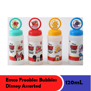 EMCO FROOBLES BUBBLES DISNEY ASSORTED BTL 120mL