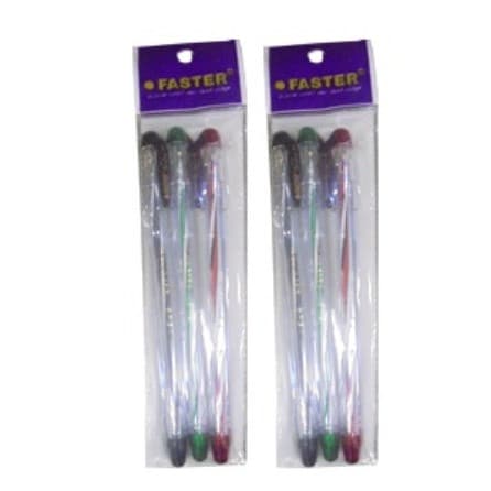 Faster Ballpoint C6/EC8 3'S HITAM PCK