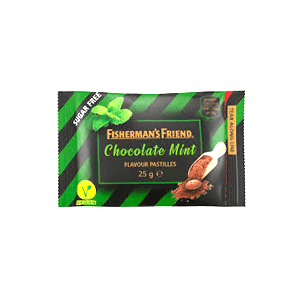 FISHERMAN'S CANDY SUGAR FREE CHOCO MINT PCK 25g