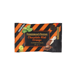FISHERMAN'S CANDY SUGAR FREE CHOCO ORANGE PCK 25g