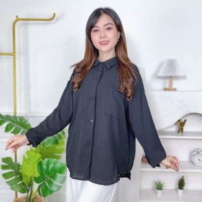 FL- Lyla Shift Bahan Crincle