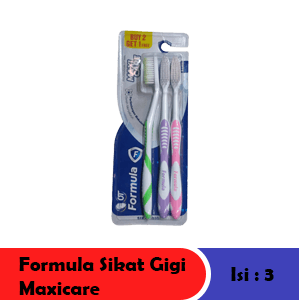 FORMULA SIKAT GIGI MAXICARE 3'S  PCK SOFT