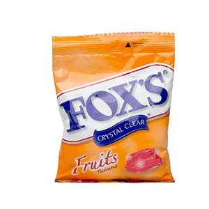 FOX'S CANDY CRYSTAL CLEAR FRUIT PCK 125g