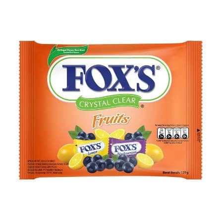 FOX'S FRUITS OVAL FLOWRAP 125g