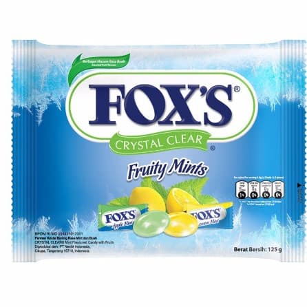 FOX;S FRUITY MINTS OVAL FLOWRAP 125g