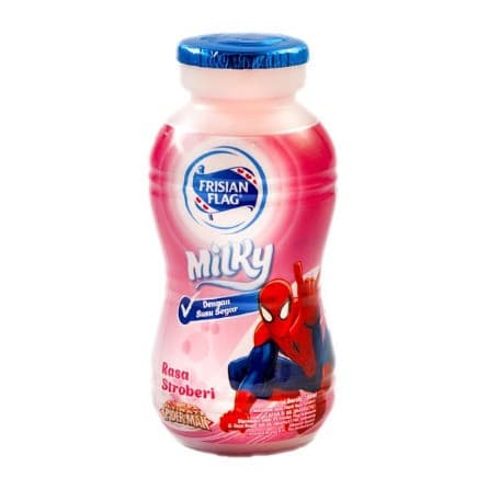 FRISIAN FLAG MILKY STRAWBERRY 180ML BOTOL