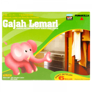 GAJAH LEMARI PENGHILANG BAU LEMARI  BOX 75mL