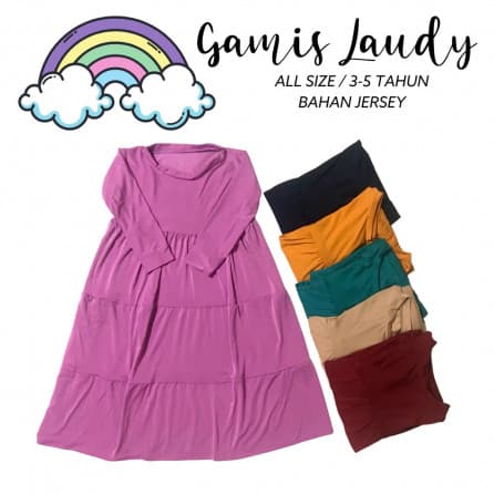 Gamis Laudy - Gamis Anak Perempuan 3 - 5 Tahun