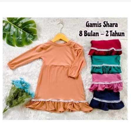Gamis Shara - Gamis Anak Perempuan 8Bulan - 2Tahun
