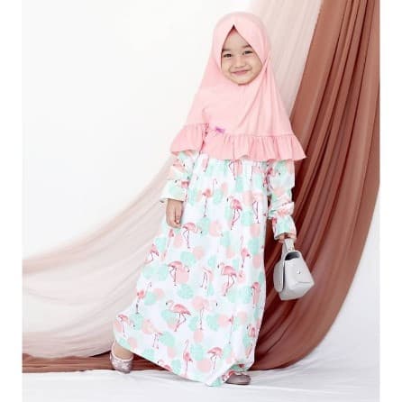 Gamis Devia - Gamis Motif Babydoll Anak Perempuan