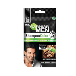 GARNIER MEN SHAMPOO COLOR 1.0 HITAM ALAMI PCK 