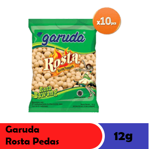 GARUDA KACANG PANGGANG ROSTA PEDAS PCK 12/11g